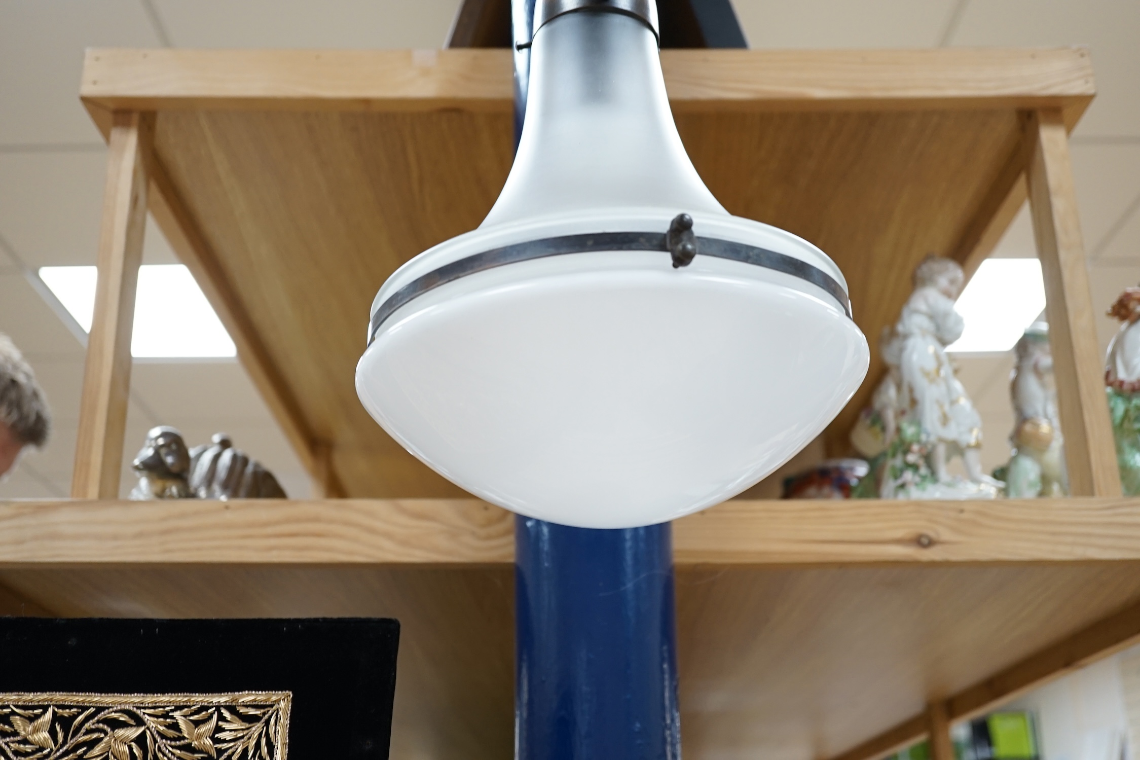 A contemporary Peter Behrens Luzette pendant light, 110cm drop. Condition - fair to good